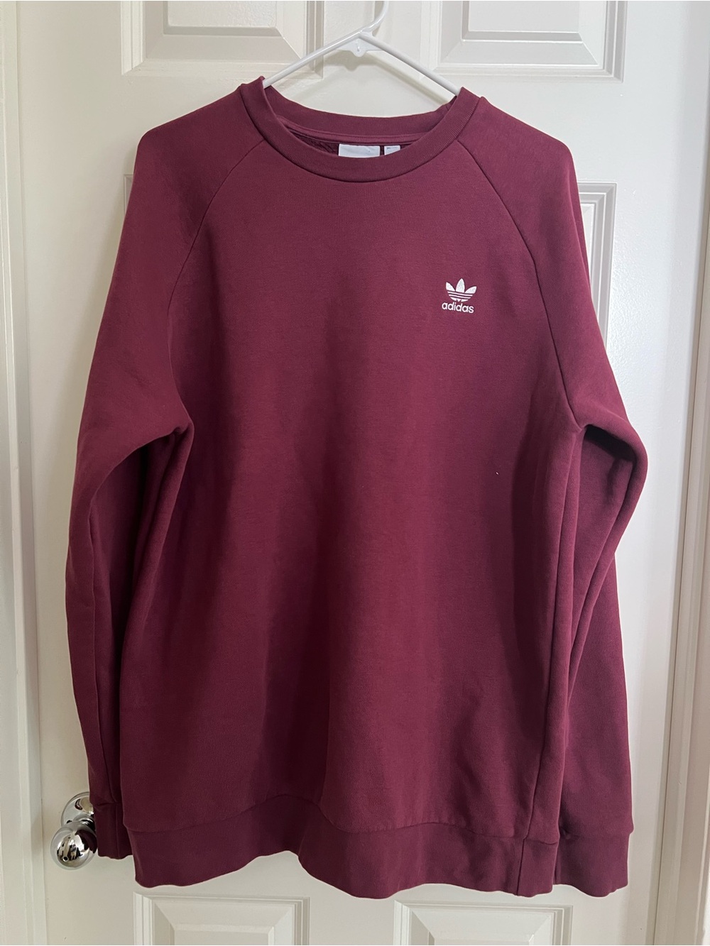 adidas Burgundy Crewneck Sweatshirt